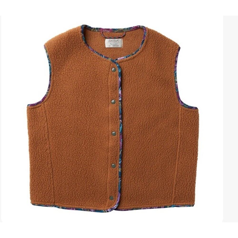 SKIDA Snap Vest Size M/L Made In USA NWT